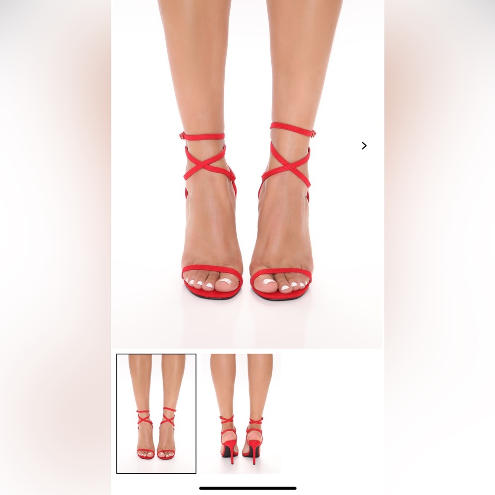 Fashion Nova Red Stiletto Heels